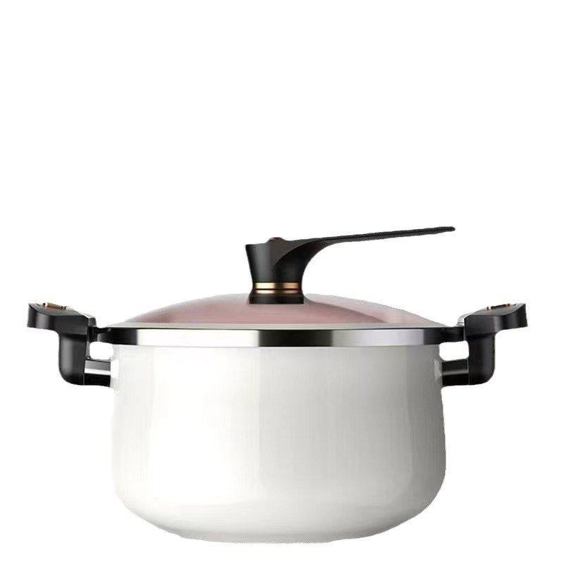 珐琅微压汤锅家用双耳炖肉锅煮锅煲汤不粘锅燃气灶电磁炉专用炖锅,淘宝优惠券,粉丝福利购,淘宝优惠卷