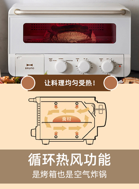 BRUNO蒸汽烘焙电烤箱多功能