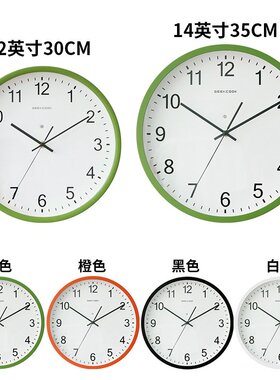跨境新品智能感应声控LED夜光挂钟：太阳 简约创意家居金属钟表灯