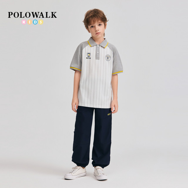 ເຄື່ອງນຸ່ງເດັກນ້ອຍ POLOWALK ກາງເກງກະເປົ໋າເດັກນ້ອຍຜູ້ຊາຍ 2026 ລະດູຮ້ອນ ຮູບແບບສີສັນຄົມຊັດແບບໃໝ່ ພິມເສື້ອຢືດແອວ elastic waist leggings trousers