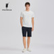 POLOWALK ຜູ້ຊາຍສັ້ນພາກຮຽນ spring ແລະ summer Pants ຜູ້ຊາຍແອວ Elastic ແອວ Casual Straight Slim ງ່າຍດາຍ versatile ຫ້າຫ້າຫ້າ Pants