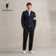 POLOWALK Men's Knitted Sweater 2025 Autumn New Lapel Striped Knitted Cardigan Commuting Top Jacket