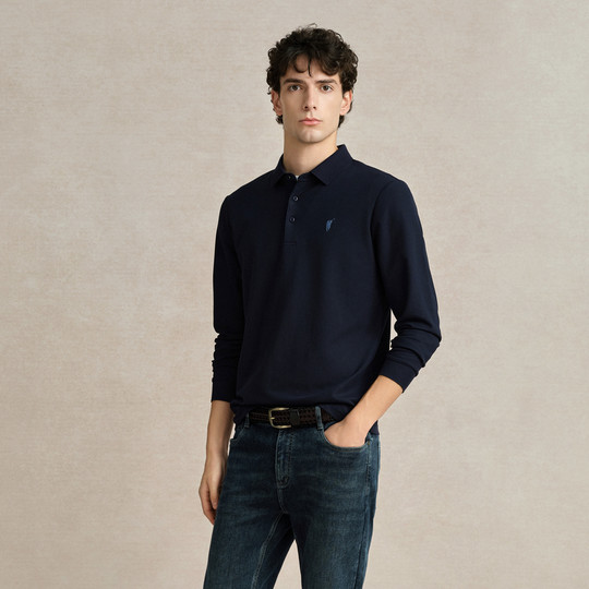 POLOWALK long-sleeved POLO shirt men