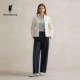POLOWALK Women's Jacket 2025 Autumn New Arrival Velvet Stand Collar Top Simple Korean Style Women's Jacket