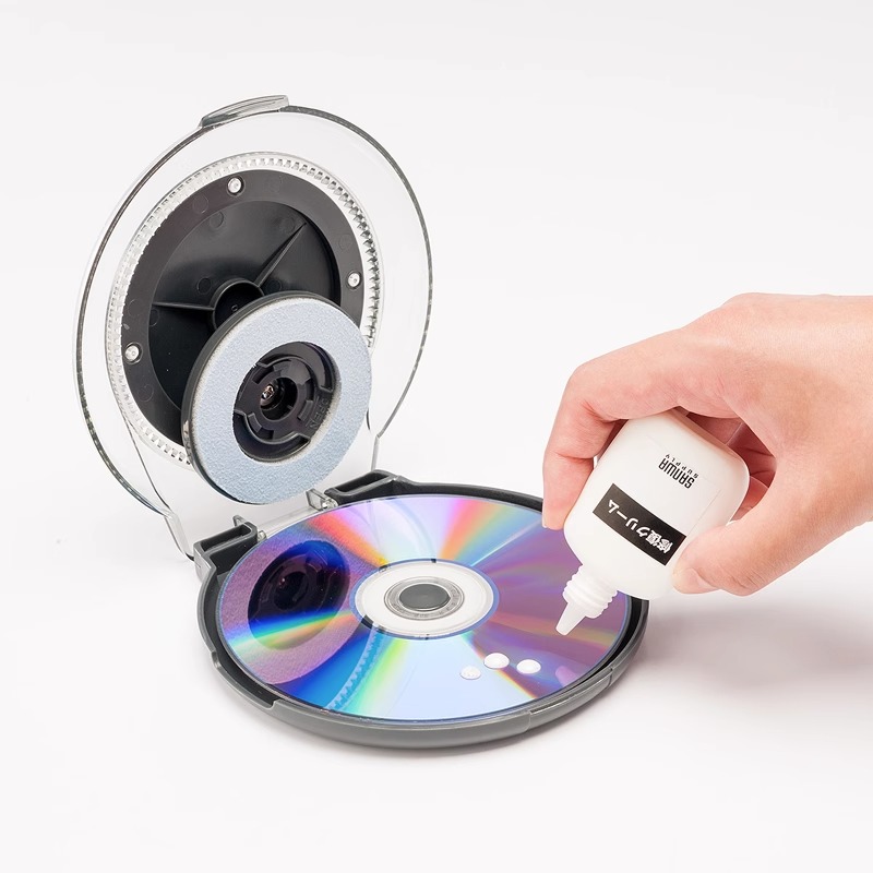 日本SANWA山业光盘手动修复器CD/DVD蝶片修理刮伤划痕修复机光蝶数据恢复