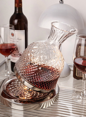 贝汉美奢华红酒杯套装高档水晶高脚杯家用葡萄酒分酒壶醒酒器杯架