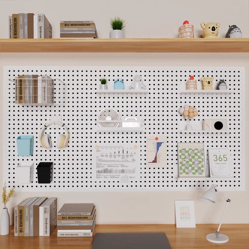 Hole board gaming wall partition bedroom storage rack study desktop home decoration desk storage rack display rack
