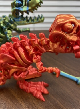 3D打印恐龙关节可动仿真模型