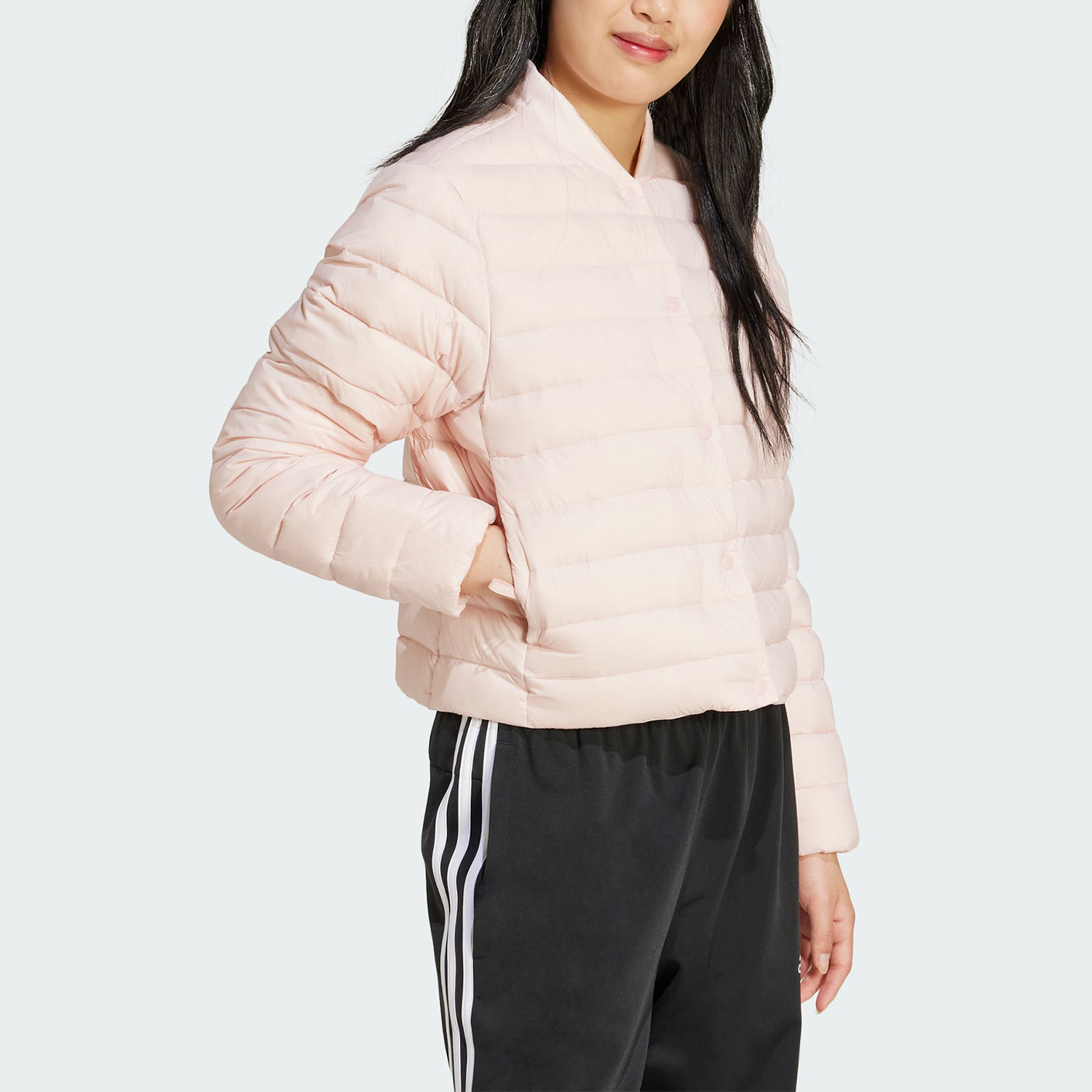 Adidas/阿迪达斯正品HELIONIC女士保暖运动休闲羽绒服JM1234 - 图0
