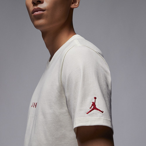 Nike/耐克正品JORDAN 男士宽松透气圆领短袖T恤DM3183-133 - 图2