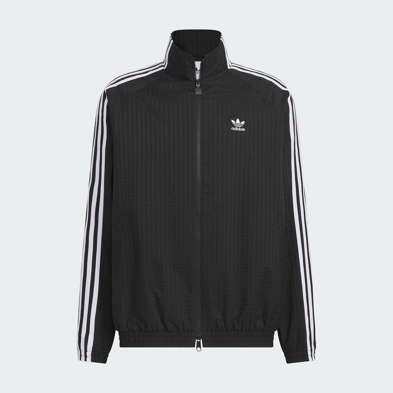 Adidas/阿迪达斯正品三叶草男士运动双拉链立领夹克外套KC2605 - 图1