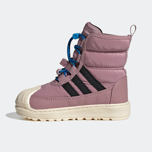 Adidas/阿迪达斯正品经典婴童贝壳头一脚蹬运动棉鞋GV9066 - 图2