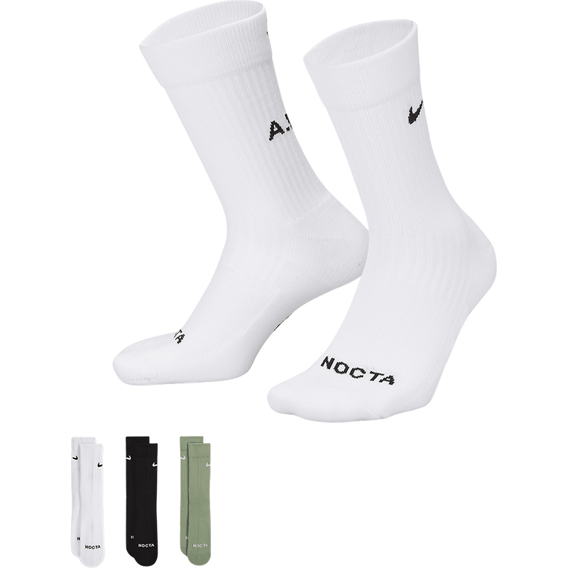 Nike/耐克正品轻盈休闲男女柔软透气中筒运动袜三双装DD9240-911 - 图3