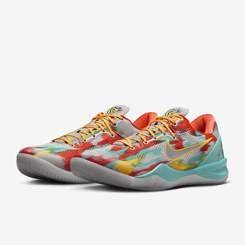 Nike/耐克正品Kobe 8男女同款轻盈回弹稳定支撑篮球鞋 FQ3548-001 - 图0