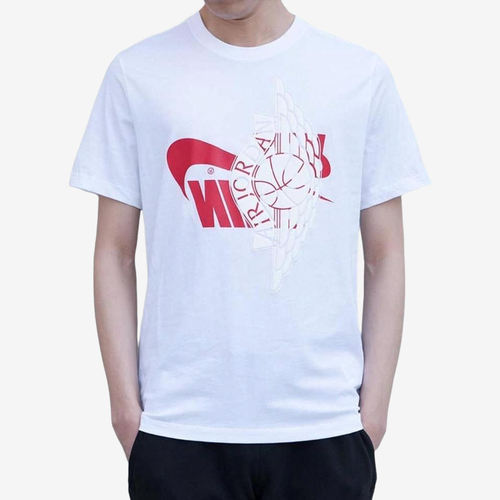 Nike耐克正品Jordan Futura Wings男柔软圆领短袖T恤AO0602-100 - 图0