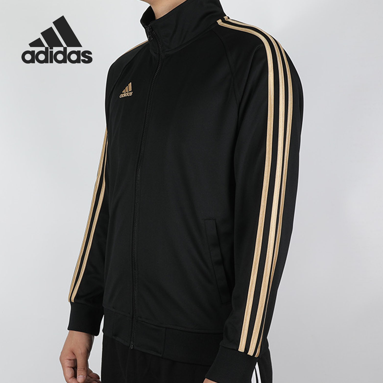 Adidas/阿迪达斯正品系列男子立领运动休闲夹克外套 TR30J1 - 图0
