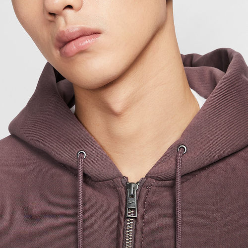 Nike/耐克正品Solo Swoosh男士休闲连帽刺绣运动卫衣HV1085-502 - 图1