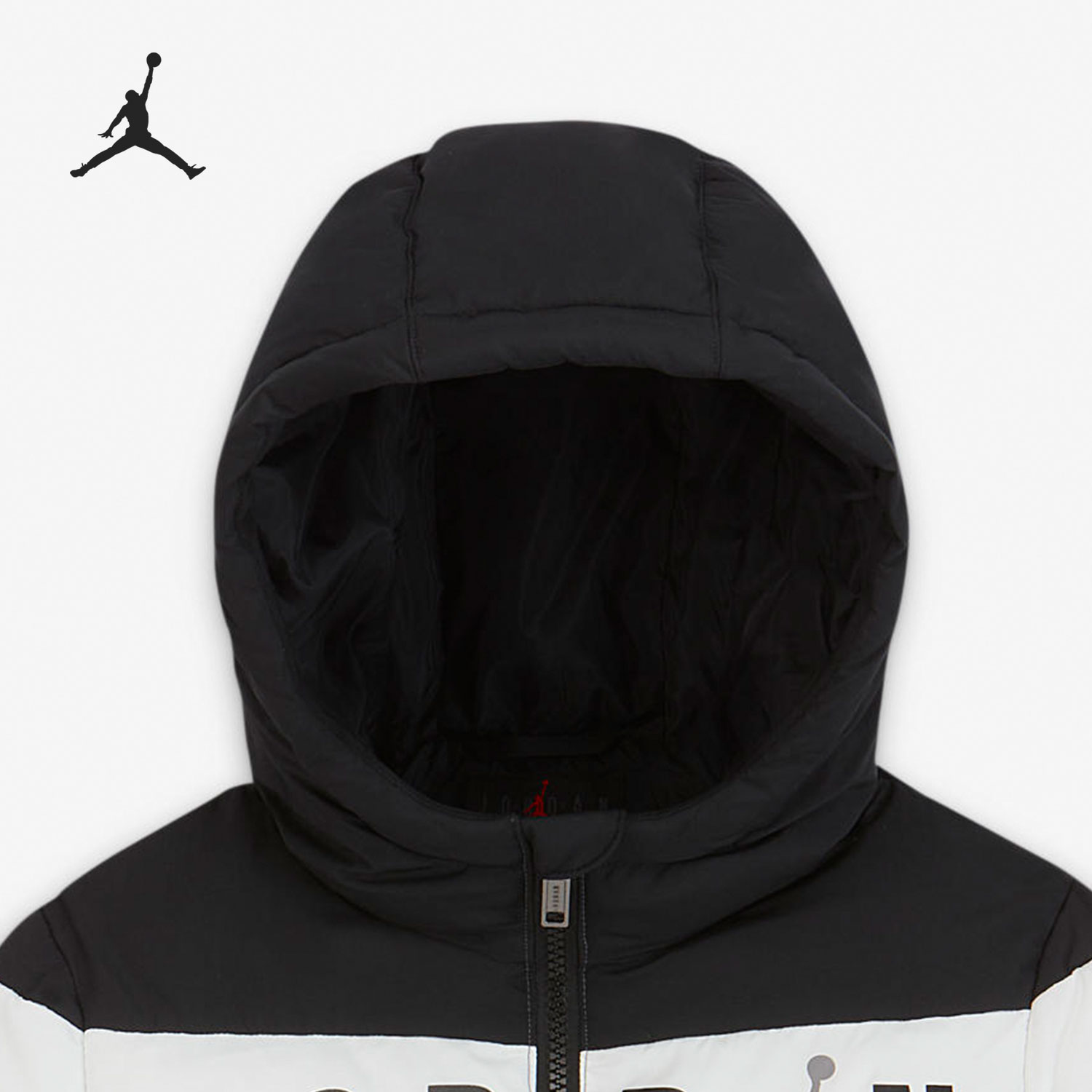 Nike/耐克正品新款 JORDAN JUMPMAN 儿童撞色运动棉服CU9018-015 - 图0