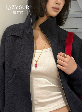 LAZYSURI懒苏芮葫图图珐琅毛衣链