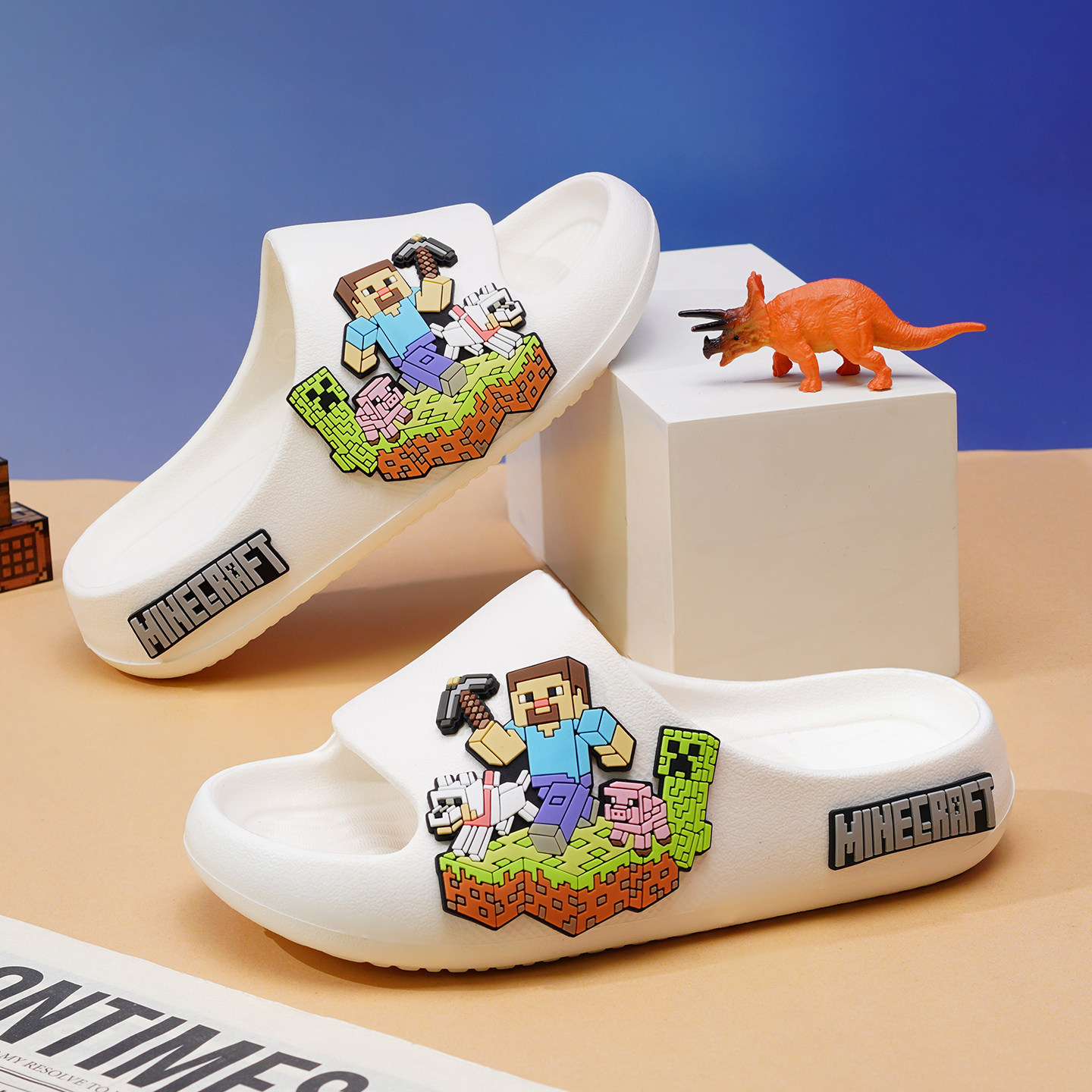 我的世界儿童拖鞋男童室内防滑软底凉拖宝宝小孩家居洗澡大童卡通,淘宝优惠券,粉丝福利购,淘宝优惠卷
