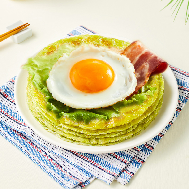 思念蔬菜手抓饼原味手抓饼皮家庭装早餐半成品台式葱油饼煎饼皮 - 图2