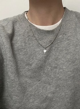 Simple Trendy Star Hollow Choker Necklace Pendant Neck Jewel
