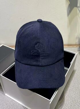 春秋男款保暖灯芯绒字母弯檐帽