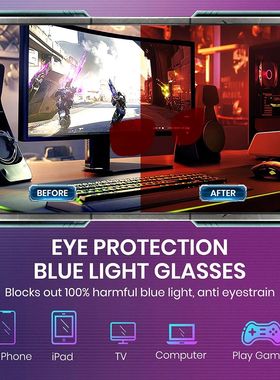 Anti Blue Light Glasses with Red Tinted Lenses Better Sleep