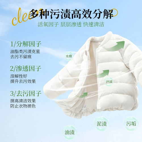 小清希羽绒服清洗剂免水洗羽绒服专用干洗清洁剂衣服油去污渍神器 - 图2