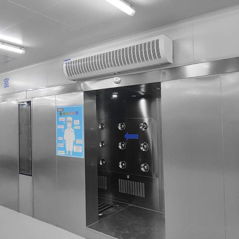 不锈钢风淋室PVC快速门货淋室工厂用双吹净化通道无尘车间风淋门 - 图0