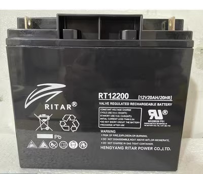 RITAR瑞达蓄电池RT1270消防电梯12V7.2A12AH18A20A备用应急免维护 - 图2