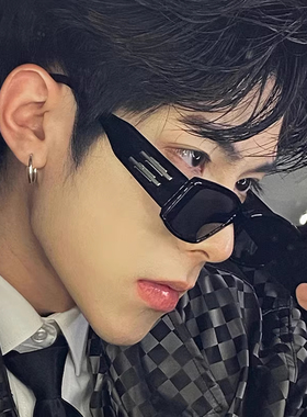 GM窄框长方形高级男痞帅美式墨镜