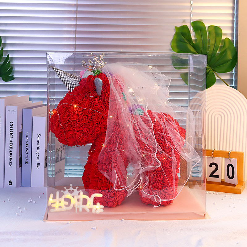 网红永生花独角兽玫瑰花熊七夕情人节新婚生日礼物送女生女友闺蜜,淘宝优惠券,粉丝福利购,淘宝优惠卷