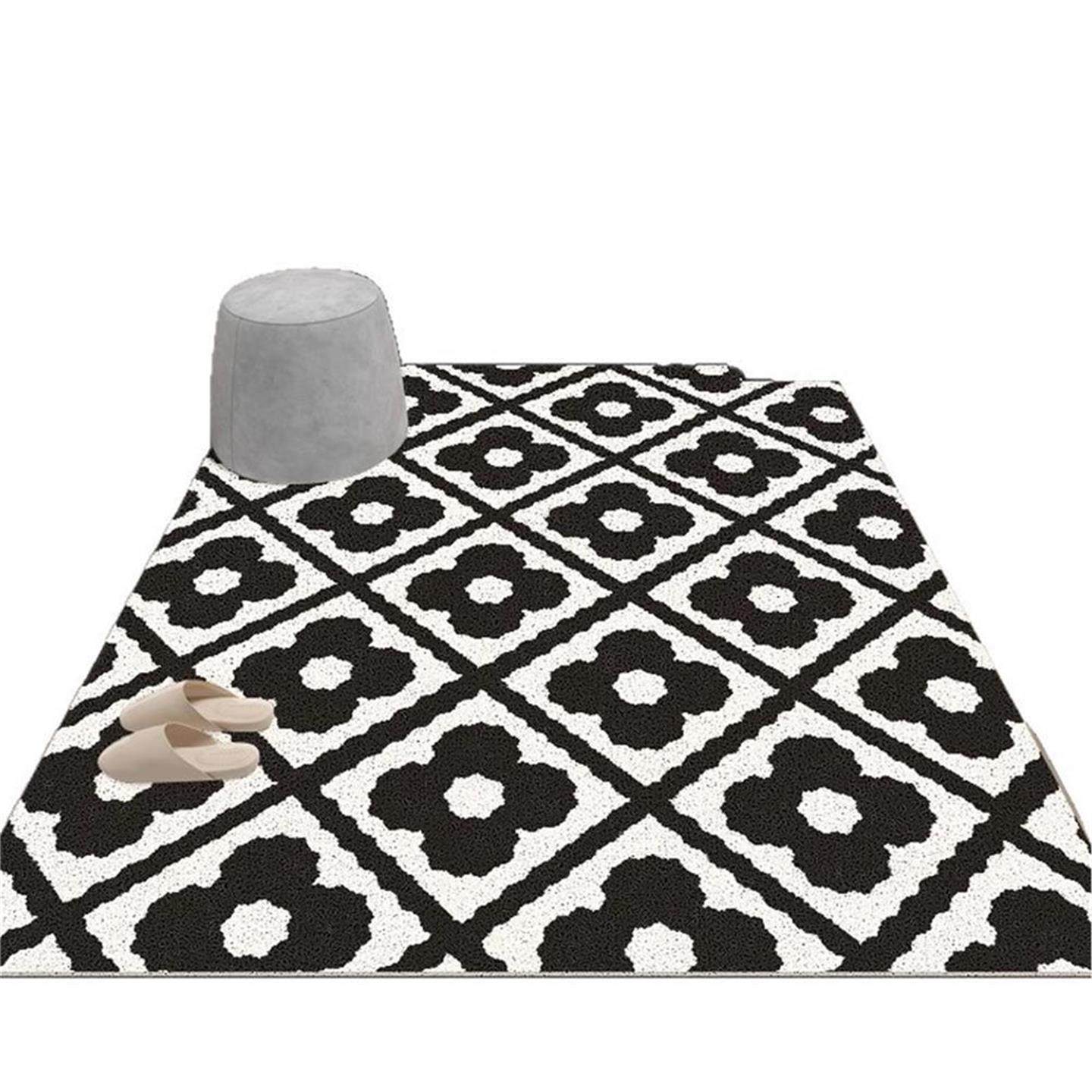 现代轻奢入户门地垫进门刮泥蹭土耐脏耐磨脚垫可裁剪防滑丝圈地垫,淘宝优惠券,粉丝福利购,淘宝优惠卷