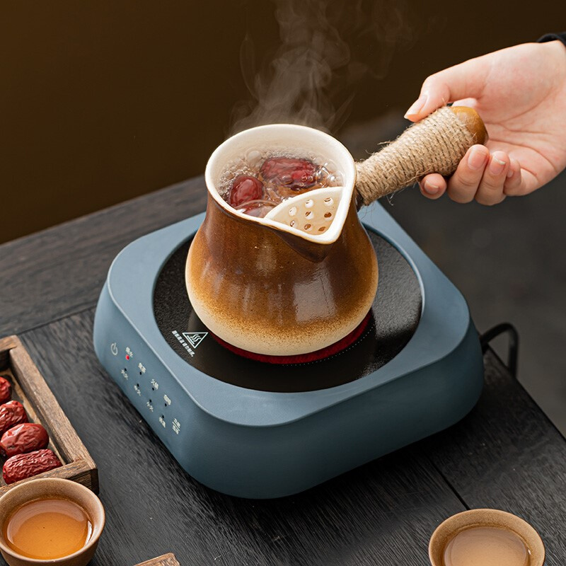 高颜值电陶炉煮茶器家用2023新款小型围炉煮茶罐罐茶壶烤奶茶网红