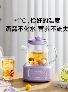 大宇全玻璃养生壶多功能炖煮一体花茶壶办公室玻璃烧水壶煮茶壶