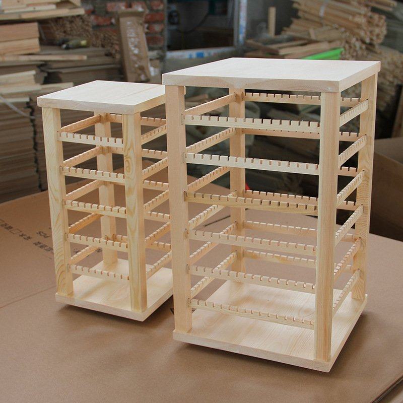 跨境代发耳环项链展示架多层旋转木制首饰架珠宝耳环挂架饰品收纳,淘宝优惠券,粉丝福利购,淘宝优惠卷