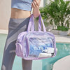 Swimming storage bag, wet and dry separation toiletry bag, large capacity sports beach fitness bag, swimsuit equipment handbag