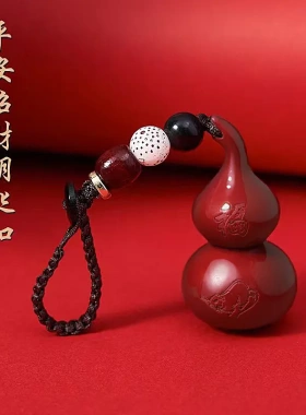 先生推荐2025红纱葫芦钱袋子吊坠蛇年新款平安福钥匙扣挂件汽车