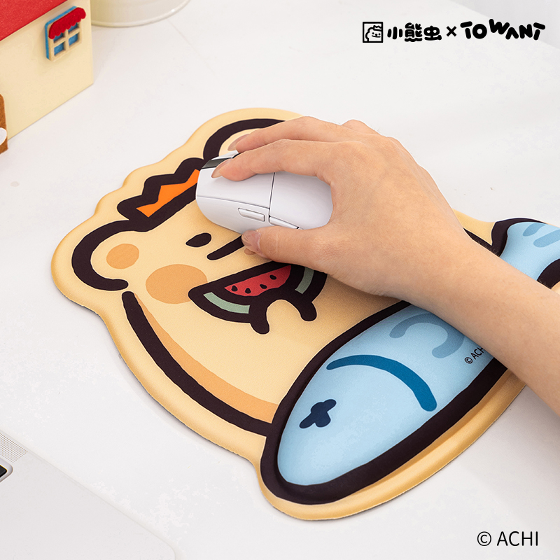 Bear Bug Laile Wrist Mouse Pad Cartoon Cute Anti-Slip Desk Mat Computer Mat Student Dormitory Mat