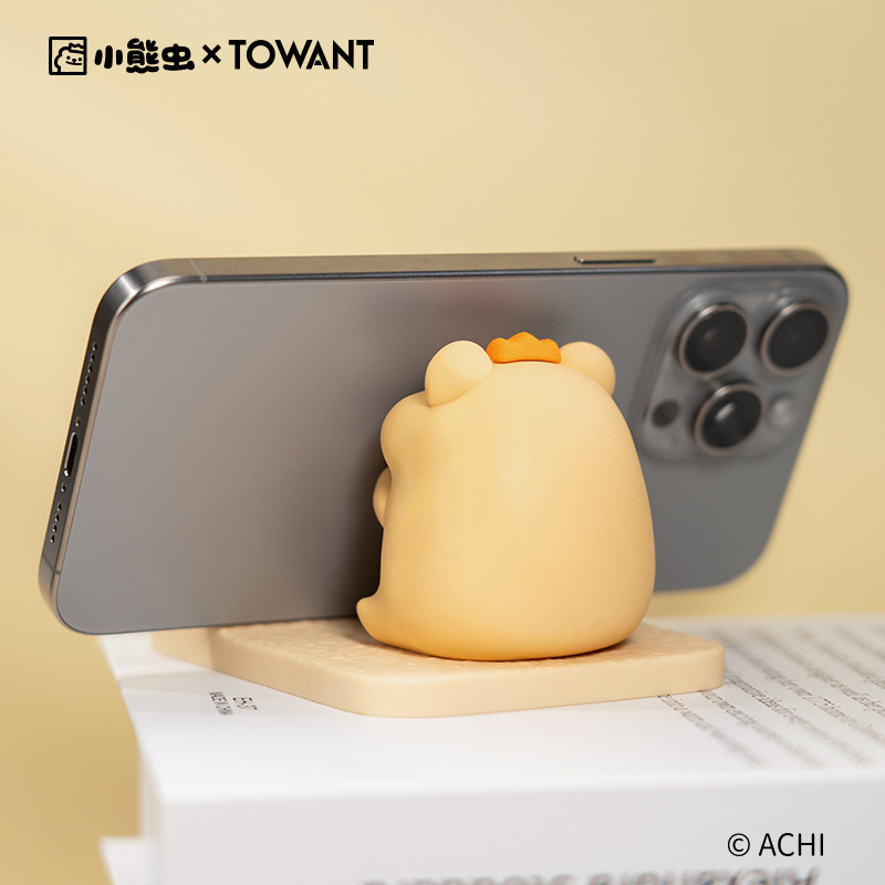 小熊虫来咯手机支架桌面2024新款卡通摆件原创床头创意办公室装饰,淘宝优惠券,粉丝福利购,淘宝优惠卷