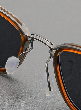 朋克机械欧美风同款复古纯钛板材太阳镜驾驶墨镜眼镜男手作眼镜框