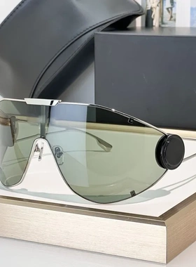 奢华设计师骑行太阳镜男女欧美科技感眼镜一体镜片遮阳大框墨2268