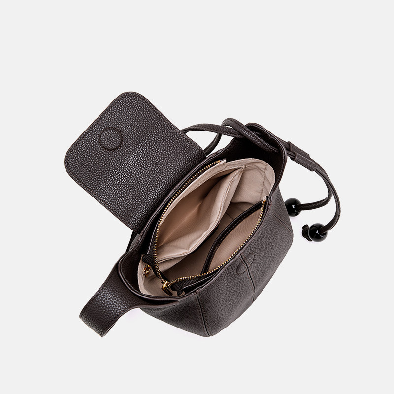 秋季新款南瓜包女包休闲时尚单肩包百搭斜挎包大容量真牛皮女包,淘宝优惠券,粉丝福利购,淘宝优惠卷