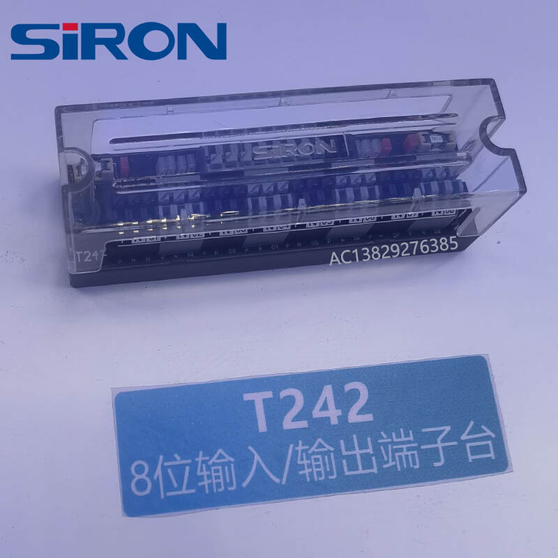 胜蓝SIRON输入输出双极性4 6 8位弹片式端子台T240-1/T241/T242 - 图1