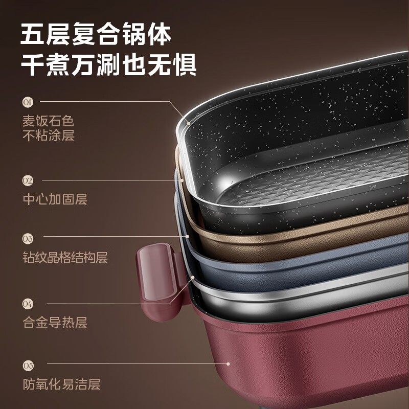 美的电火锅家用多功能料理一体式煎煮炒电煮锅电炒锅电热火锅电锅,淘宝优惠券,粉丝福利购,淘宝优惠卷