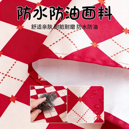 2026新年围裙防水防油家用厨房做饭围腰餐饮专用工作服女卡通图案 - 图2