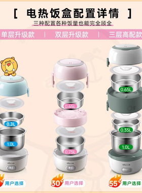 【热饭超快】小熊电热饭盒上班族