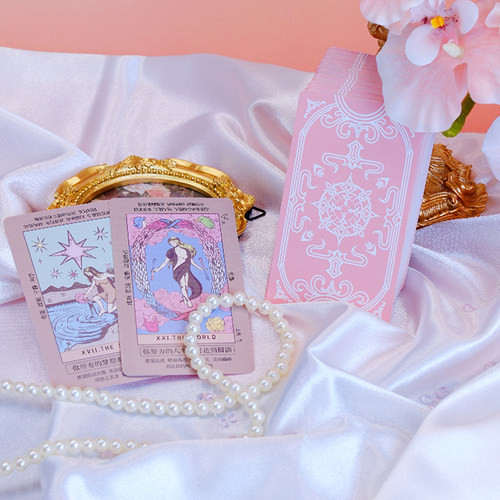 【Woh】粉彩伟特塔罗牌 韦特系粉彩塔罗初学新手可用星菱卡集维特 - 图3