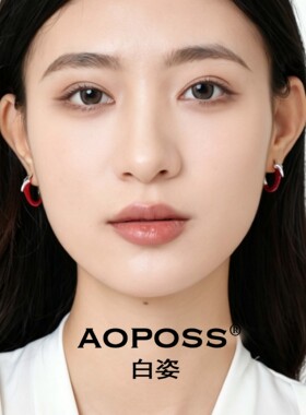 AOPOSS白姿 镀K金【晨光】耳环女原创设计简约通勤百搭
